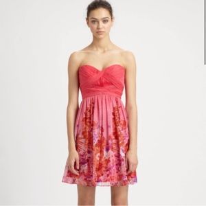 Aidan Mattox Strapless Party Dress
